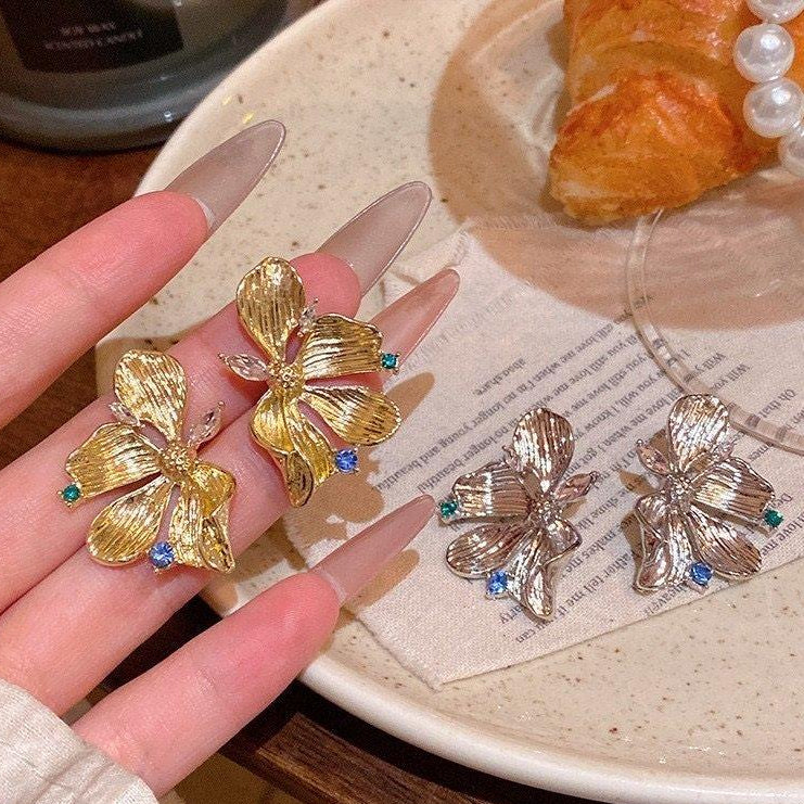 Stylized Flower Tops Pair