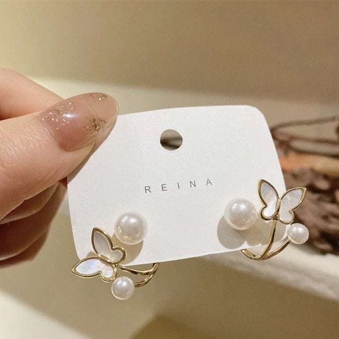 Butterfly Stud Tops Pair