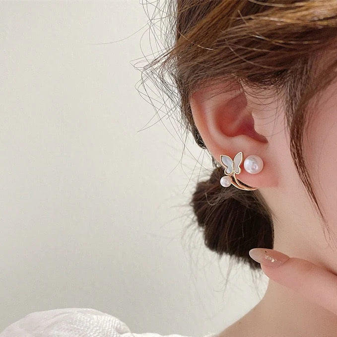 Butterfly Stud Tops Pair